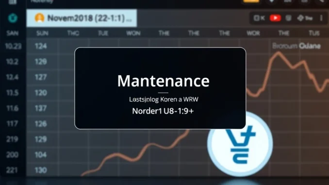 Upbit KRW services temporarily unavailable due to essential K-Bank maintenance, impacting South Korean crypto users.