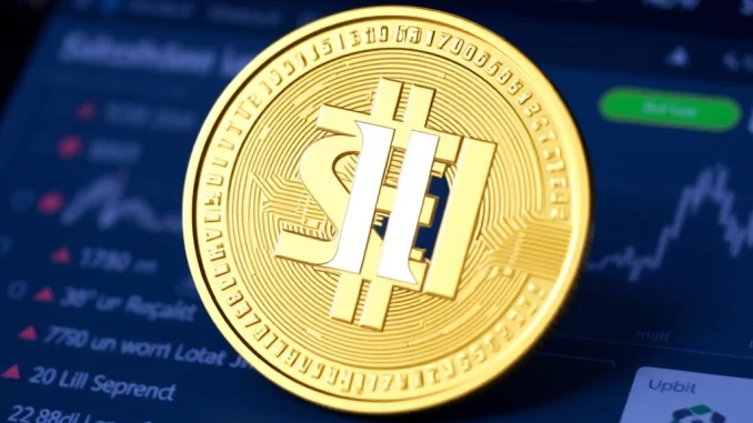 Upbit SEI: Urgent Suspension for Critical Network Upgrade Announced Upbit SEI suspension graphic showing a pause icon over a Sei coin, signaling a crucial network upgrade.