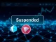 Upbit suspension notice on a digital screen, highlighting POL and GMT crypto assets during wallet maintenance.