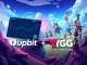 A digital representation of the Upbit exchange logo alongside the Yield Guild Games (YGG) logo, symbolizing the YGG listing and its impact on crypto gaming.