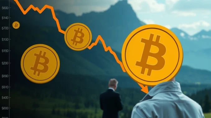 Chart depicting substantial US spot Bitcoin ETF outflows, signaling market caution and investor sentiment.