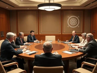 US Democratic senators and crypto industry leaders engaging in a pivotal discussion on US crypto regulation at a roundtable meeting.