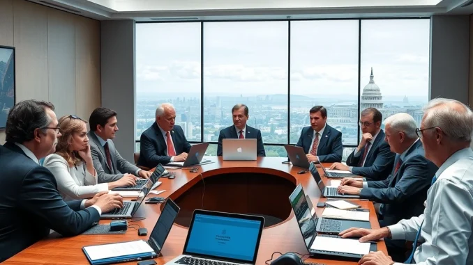 US Senate Democrats engage in a roundtable discussion with crypto leaders, signaling commitment to future crypto legislation.