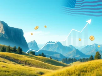 Chart illustrating substantial net inflows into US spot Bitcoin ETFs, reflecting increasing investor confidence in the digital asset market.