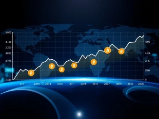 A financial chart illustrating US spot Bitcoin ETF inflows, highlighting the recent slowdown in crypto market trends.