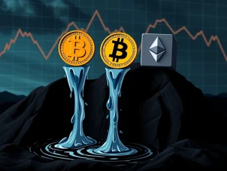 A chart illustrating significant net outflows from US spot Bitcoin ETFs, representing investor sentiment shifts.