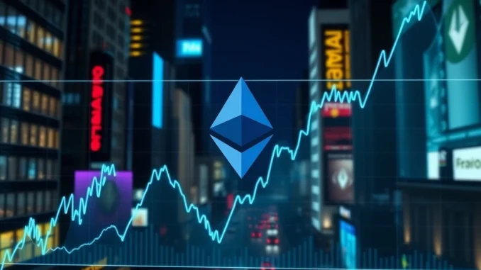 Illustrates the significant 7-day net inflow streak into US spot ETH ETFs, showcasing robust investor confidence and positive market performance.