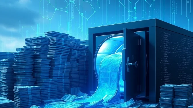 A visual representation of 250 million USDC being minted, highlighting the scale of this significant stablecoin transaction.