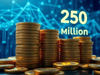 Visualizing the 250 million USDC minted, representing a significant expansion of the digital dollar supply in the crypto market.