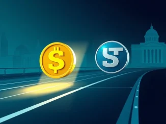 Visualizing USDC's growing influence challenging USDT's stablecoin dominance in the crypto market.