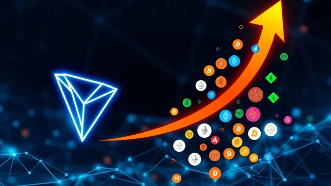 A chart showing **USDT liquidity** shifting from Tron to the **Ethereum network**, indicating potential for an **altcoin rally** and a significant **crypto market shift**.