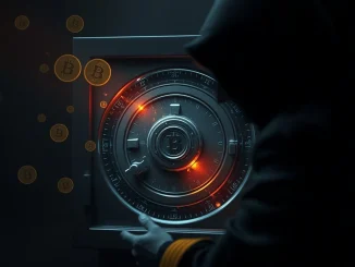 An illustration of a former Singapore navy captain committing a **USDT theft** by stealing a crypto seed phrase, highlighting digital asset security risks.