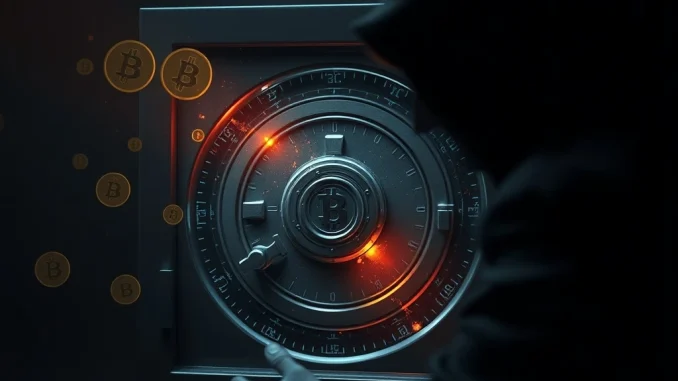 An illustration of a former Singapore navy captain committing a **USDT theft** by stealing a crypto seed phrase, highlighting digital asset security risks.