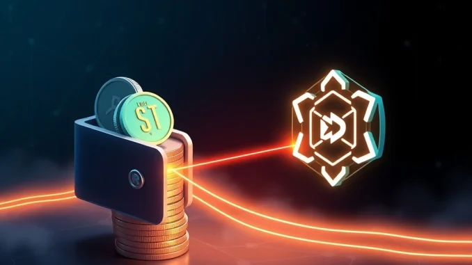 Visual representation of a massive 276M USDT transfer moving to Spark Protocol, highlighting crypto whale activity.