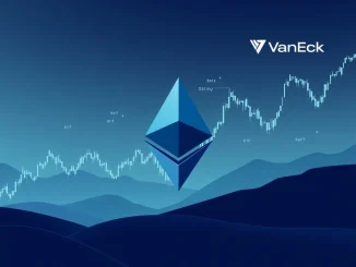 Visualizing VanEck's strategic step to register a Lido Staking ETH ETF entity, indicating future financial product developments.