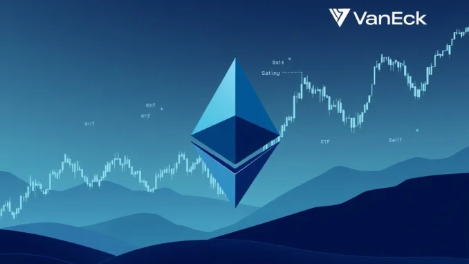 Lido Staking ETH ETF: VanEck's Crucial Move Signals Growing Momentum Visualizing VanEck's strategic step to register a Lido Staking ETH ETF entity, indicating future financial product developments.