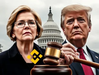 Senator Elizabeth Warren introduces a resolution condemning the controversial Binance founder pardon by President Trump.