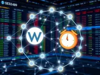 Visualizing the updated Wormhole (W) circulating supply schedule announced by Upbit, showing tokens and a revised timeline.