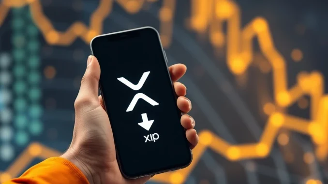 A digital representation showing a significant XRP transaction by Ripple co-founder Chris Larsen, influencing cryptocurrency markets.