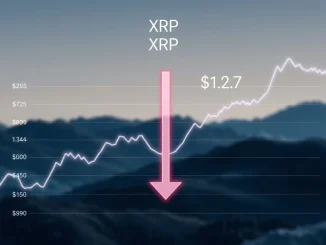 XRP price analysis chart showing potential fall to $1.25 if $2.7 resistance is not overcome, highlighting market uncertainty.