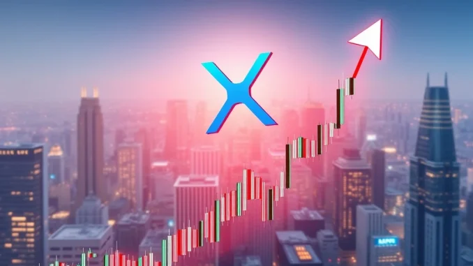 XRP price prediction chart showing a potential surge to $100, symbolizing future growth and investment opportunity.