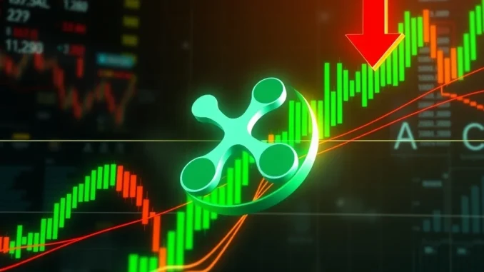 A chart illustrating the XRP price movement towards a $2.7 resistance level, highlighting key support zones and potential breakout scenarios.