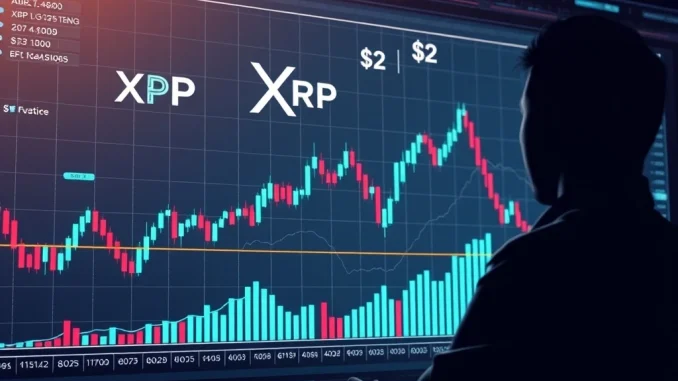 Visualizing XRP's potential retest of the $2 mark, based on Ali Martinez's cryptocurrency analysis.