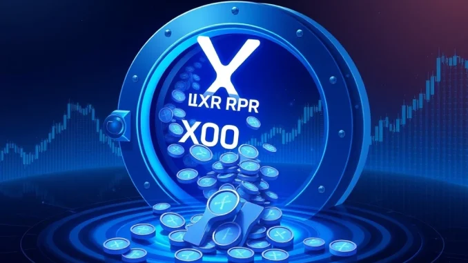 Visualizing a significant XRP Unlock event, showing the movement of 100 million XRP and its potential impact on Digital Assets.