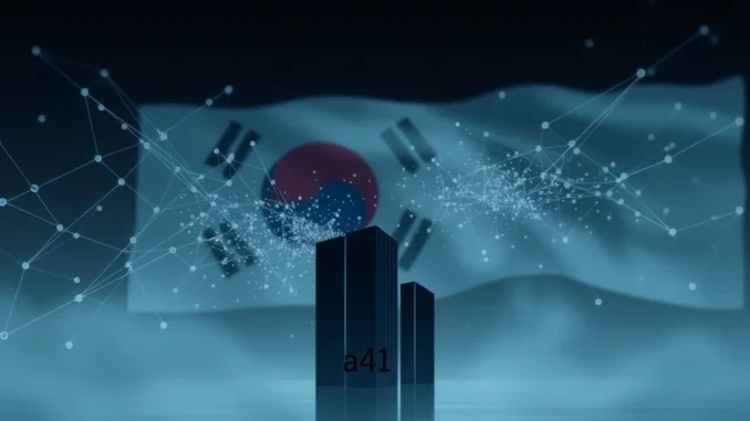 A41 Shutdown: Shocking Closure of SK-Backed South Korean Validator Signals Market Shifts Illustrative image showing the a41 shutdown impacting the South Korean validator market, with elements representing blockchain and SK investment.