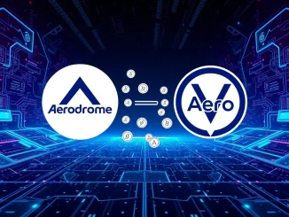 Conceptual image symbolizing the strategic Aerodrome merge with Velodrome, creating a unified Aero token platform.