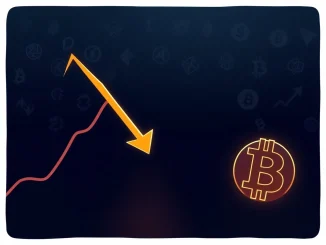 A chart illustrating the Altcoin Season Index dropping, indicating a shift in cryptocurrency market trends away from altcoins.