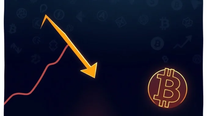 Altcoin Season Index Plummets: A Crucial Warning for Crypto Investors A chart illustrating the Altcoin Season Index dropping, indicating a shift in cryptocurrency market trends away from altcoins.