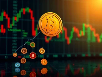 A visual chart depicting the Altcoin Season Index falling, symbolizing a crucial shift towards Bitcoin dominance in the cryptocurrency market.