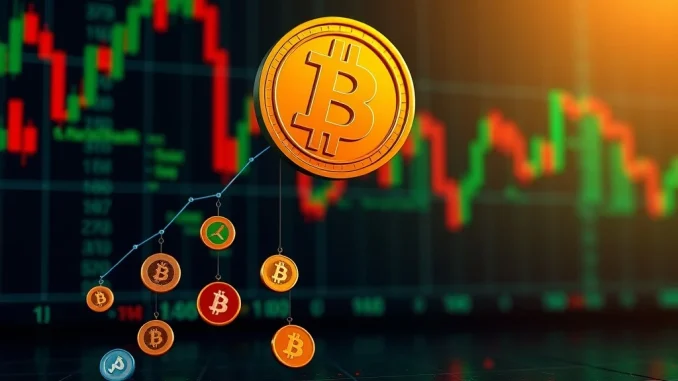 Altcoin Season Index Plunges: Crucial Shift Towards Bitcoin Dominance A visual chart depicting the Altcoin Season Index falling, symbolizing a crucial shift towards Bitcoin dominance in the cryptocurrency market.