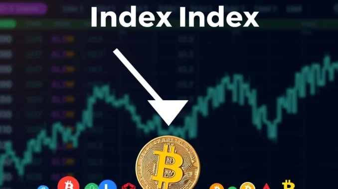 A chart showing the Altcoin Season Index dropping, indicating a significant shift towards a Bitcoin season in crypto market trends.