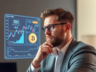 Arthur Hayes strategically analyzing his cryptocurrency portfolio, highlighting his significant ZEC and Bitcoin holdings.