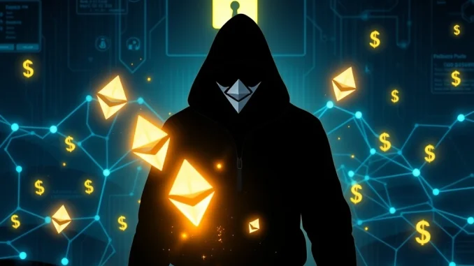 Visualizing the aftermath of a Balancer exploit, where a hacker converts stolen crypto into Ethereum, highlighting urgent blockchain security issues.