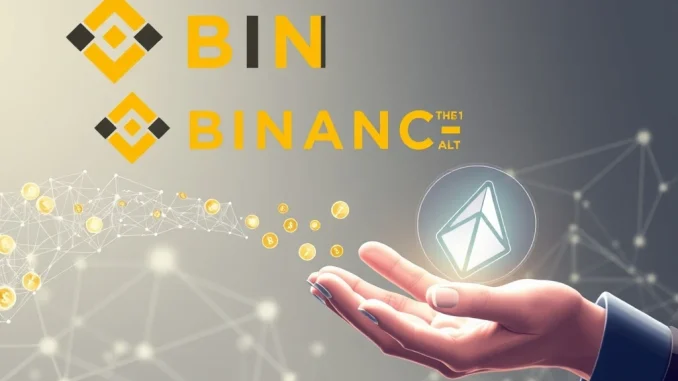 Binance logo alongside Allora (ALLO) token, representing the upcoming Binance ALLO listing and HODLer Airdrop opportunity.