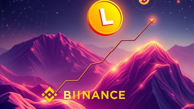 Binance Alpha platform displaying the new LONG crypto asset, symbolizing growth for early-stage on-chain trading.