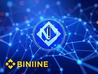 An illustration showing the Binance and Injective logos with a 'pause' or 'maintenance' symbol, signifying the Binance INJ suspension for an upgrade.