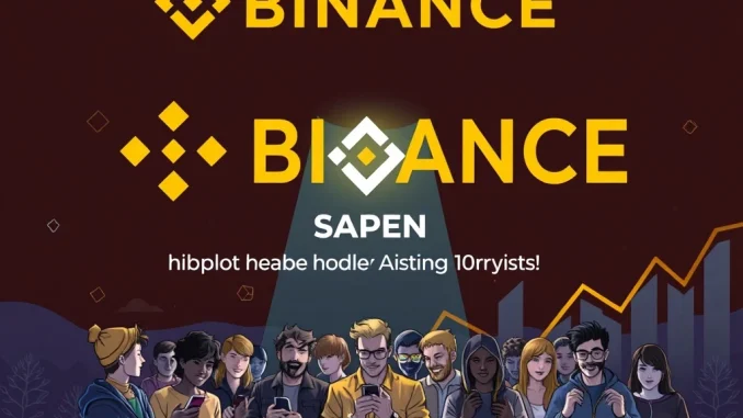 Binance SAPIEN listing announcement with SAPIEN crypto logo, symbolizing new opportunities for Binance Hodler Airdrop participants.