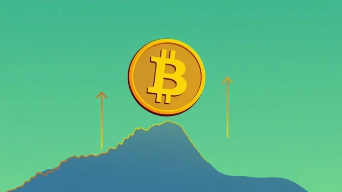 Crucial Insight: Bitcoin's $94K-$95K Support Zone Signals a Golden Buying Opportunity A Bitcoin logo hovering over a strong support line on a financial chart, representing a key Bitcoin buying opportunity.