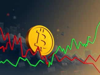A visual representation of Bitcoin consolidation, showing market stability after a period of leverage liquidations, indicating a potential bullish trend.