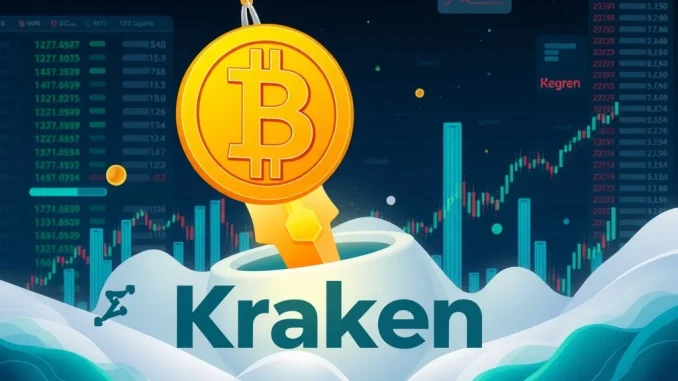 Massive Bitcoin Deposit: Early Investor Transfers $138.2M BTC to Kraken A visual representation of a significant Bitcoin deposit to Kraken, highlighting the impact of Owen Gunden's BTC whale movement on the market.
