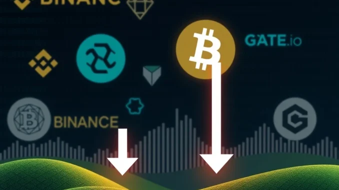 Chart illustrating a crucial slight short bias in BTC perpetual futures trading across major crypto exchanges.