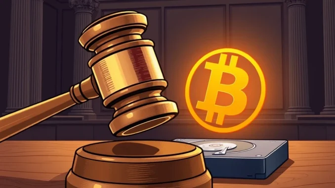 Bitcoin Lawsuit Dismissed: Florida Man's $354M Claim Crushed by U.S. Court A U.S. court gavel and Bitcoin symbol representing the dismissal of a **lost Bitcoin** lawsuit, highlighting legal challenges in cryptocurrency.