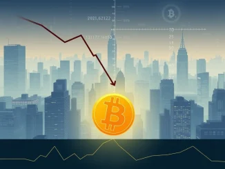 A chart showing a significant Bitcoin price drop, illustrating BTC falling below the $103,000 mark.