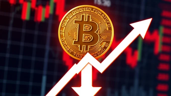 Bitcoin Price Plunge: BTC Dips Below $105,000, Sparking Market Jitters A volatile chart showing a significant Bitcoin price drop, illustrating market concern as BTC falls below $105,000.