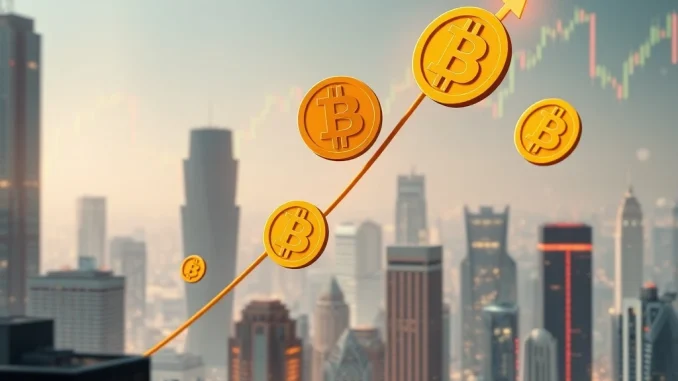 Bitcoin price surge above $104,000, illustrating market growth and a new milestone for the digital asset.