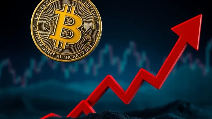 Chart showing a significant Bitcoin price plunge below $110,000, illustrating the current cryptocurrency market volatility.